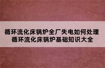 循环流化床锅炉全厂失电如何处理 循环流化床锅炉基础知识大全